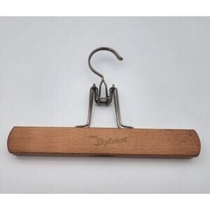 Nevco Diplomat Vintage Wooden Pant/Skirt Hanger Coat Clothes Hanger Advertising